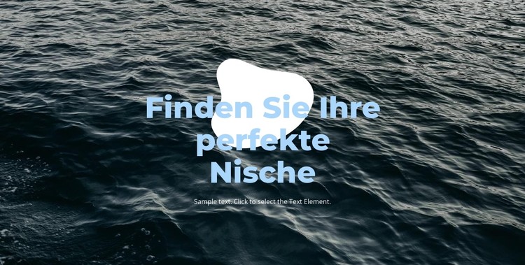 Perfekte Nische CSS-Vorlage