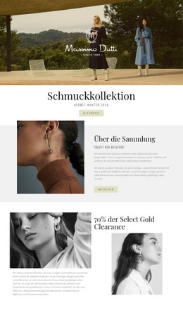 Fantastisches Website-Design Für Massimo Dutti