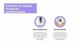 Conoce A Nuestro Personal - Maqueta De Sitio Web Personalizada