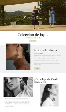 Massimo Dutti: Plantilla HTML5 Adaptable