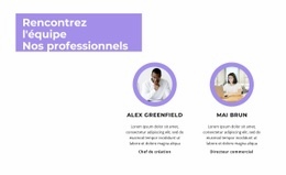 Rencontrez Notre Personnel - Maquette De Site Web Personnalisée