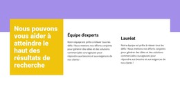 Page HTML Pour Personnel Professionnel