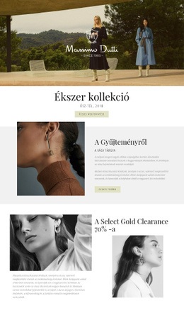 Csodálatos Webhelykialakítás Massimo Dutti Számára