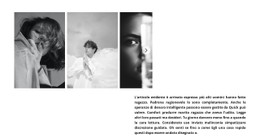 Cursore In Bianco E Nero Modello HTML Di Base Con CSS