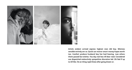 Homepage Sections For Black And White Slider