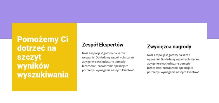 Profesjonalny personel Szablon witryny sieci Web