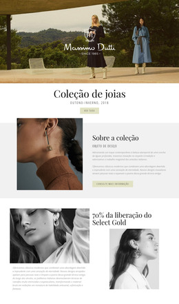 Massimo Dutti - Modelo De Construtor De Sites