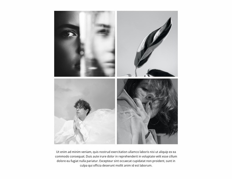 Black and white gallery Squarespace Template Alternative