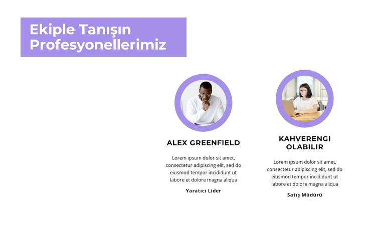 Çalışanlarımızla tanışın CSS Şablonu