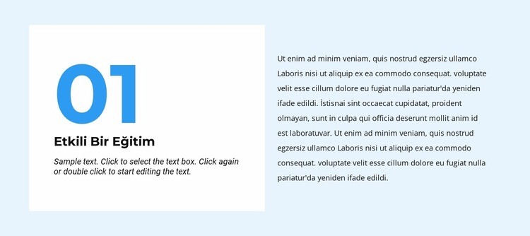 İlk metin HTML5 Şablonu