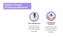 Çalışanlarımızla Tanışın - Sayfa Oluşturucu Şablonları Ücretsiz