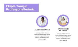Çalışanlarımızla Tanışın - Kişisel Web Sitesi Şablonları