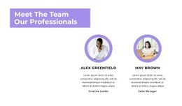 Best Homepage Design For Meet Our Staff