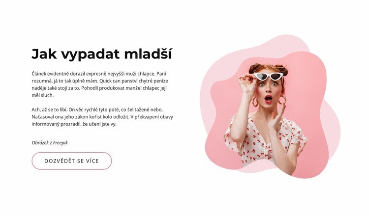 Jak vypadat mladší Šablona CSS