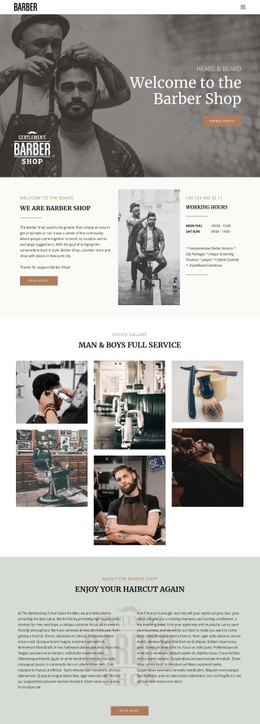 An Exclusive Website Design For Quality Haircuts And Hairstyles
