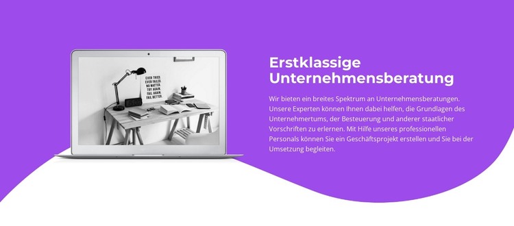 Unternehmensberatungen HTML-Vorlage