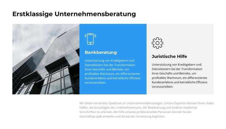 Wir bieten ein breites Spektrum Website Builder-Vorlagen