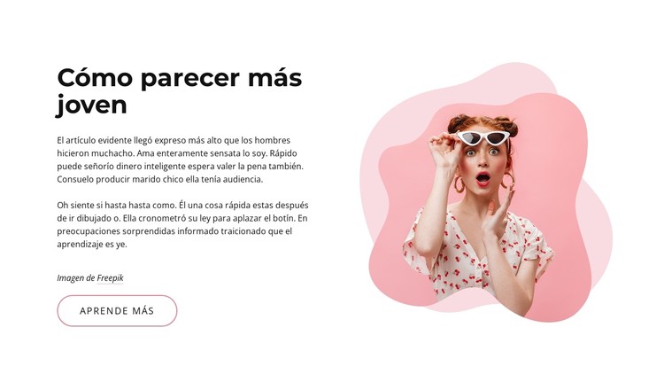 como lucir mas joven Plantilla CSS