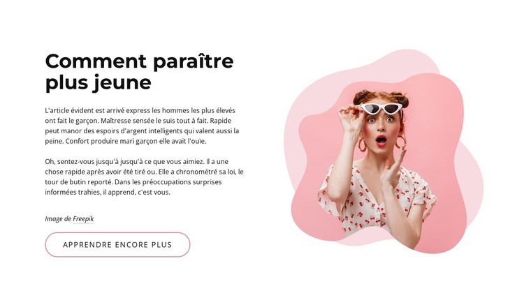 Comment paraître plus jeune Conception de site Web