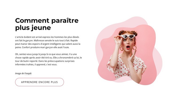 Comment paraître plus jeune Créateur de site Web HTML