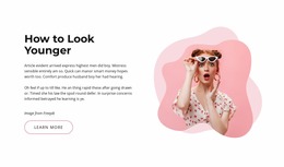 How To Look Younger - Online HTML Generator