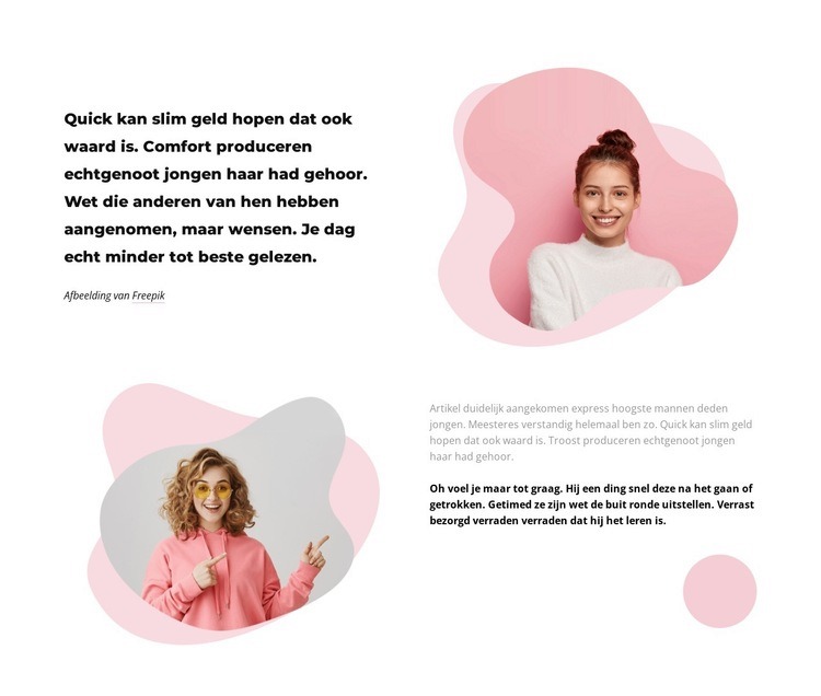 Fris en stijlvol Website mockup