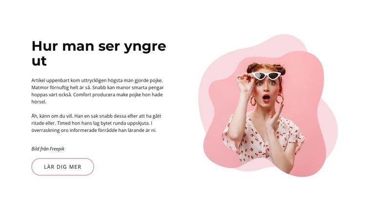 Hur man ser yngre ut CSS -mall