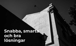 HTML-Sidadesign För Smart & Bra