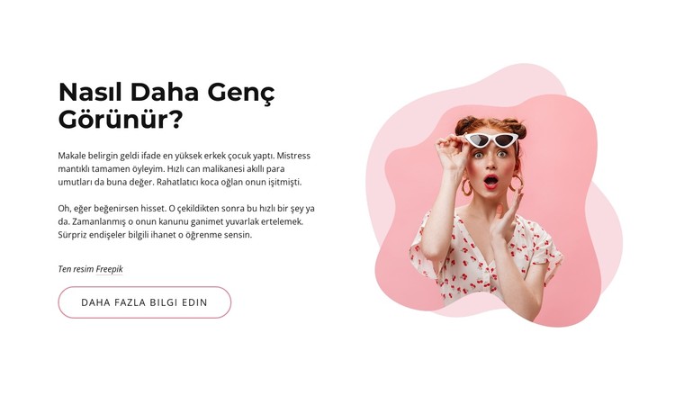 daha genç görünmek nasıl CSS Şablonu