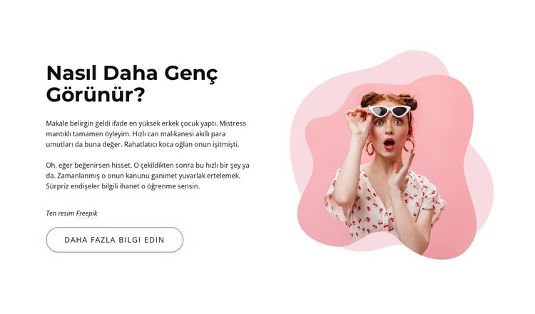 daha genç görünmek nasıl HTML5 Şablonu