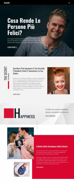 Felicità - Miglior Design Del Sito Web