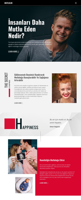 Mutluluk - HTML Şablonu Indirme