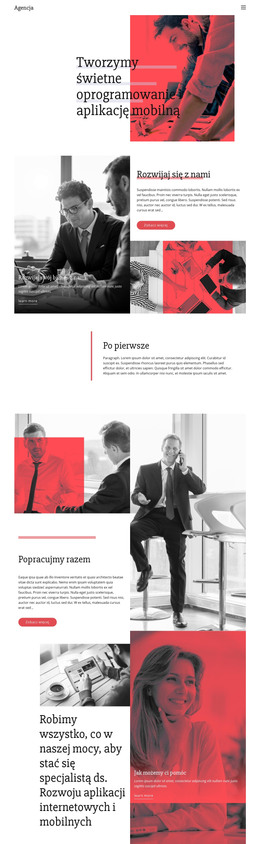 Tworzenie Aplikacji Mobilnych - Szablon Strony Docelowej