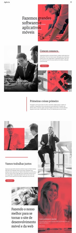 Página De Destino Incrível Para Desenvolvimento De Aplicativo Móvel