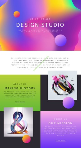 Progressive Design Art Single Page Template
