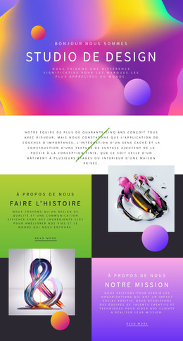 Modèle De Site Pour Art Du Design Progressif