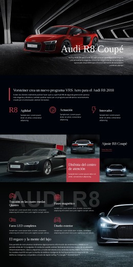 Coche Audi Aero Program: Creador De Sitios Web Para Cualquier Dispositivo