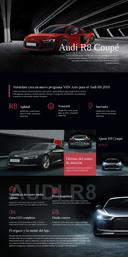 Coche Audi Aero Program - Descarga Gratuita Del Tema De WordPress