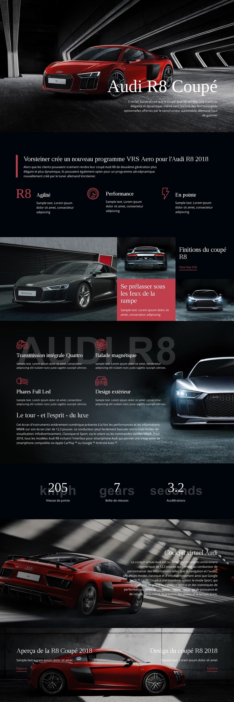 Voiture du programme Audi Aero Modèle CSS