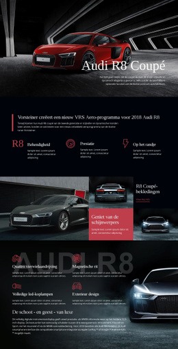 Audi Aero Programma-Auto - Sjabloon Voor Één Pagina