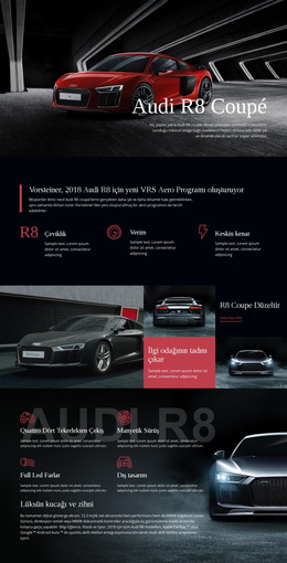 Audi Aero Program Arabası Için CSS Şablonu