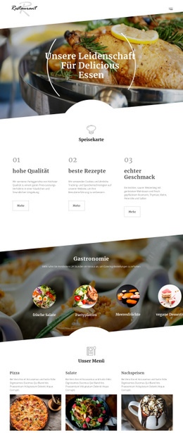 Rezepte Des Chefkochs - Website-Builder