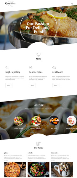 Executive Chef Recipes - Modern Homepage Design