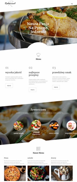 Przepisy Szefa Kuchni – Szablon HTML5