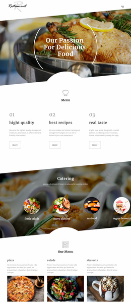 Awesome Website Design For Executive Chef Recipes