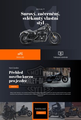 Harley Davidson – Jednoduchá Šablona Webu