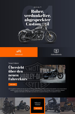 Harley Davidson - HTML-Code-Vorlage
