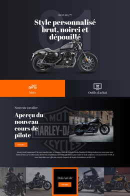 Harley Davidson - Modèle De Page HTML
