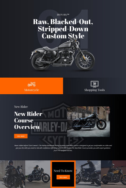 Harley Davidson - Builder HTML