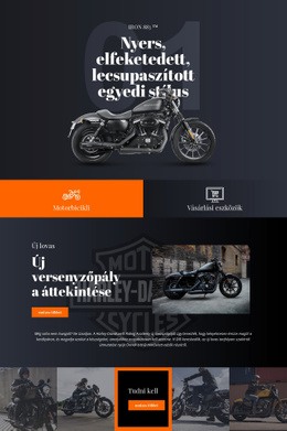 Harley Davidson - HTML Oldalsablon